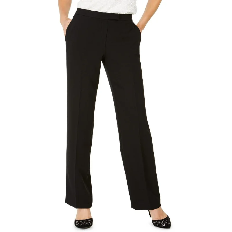 ladies' frilled skirts -Kasper Womens Office Tab Waist Trouser Pants