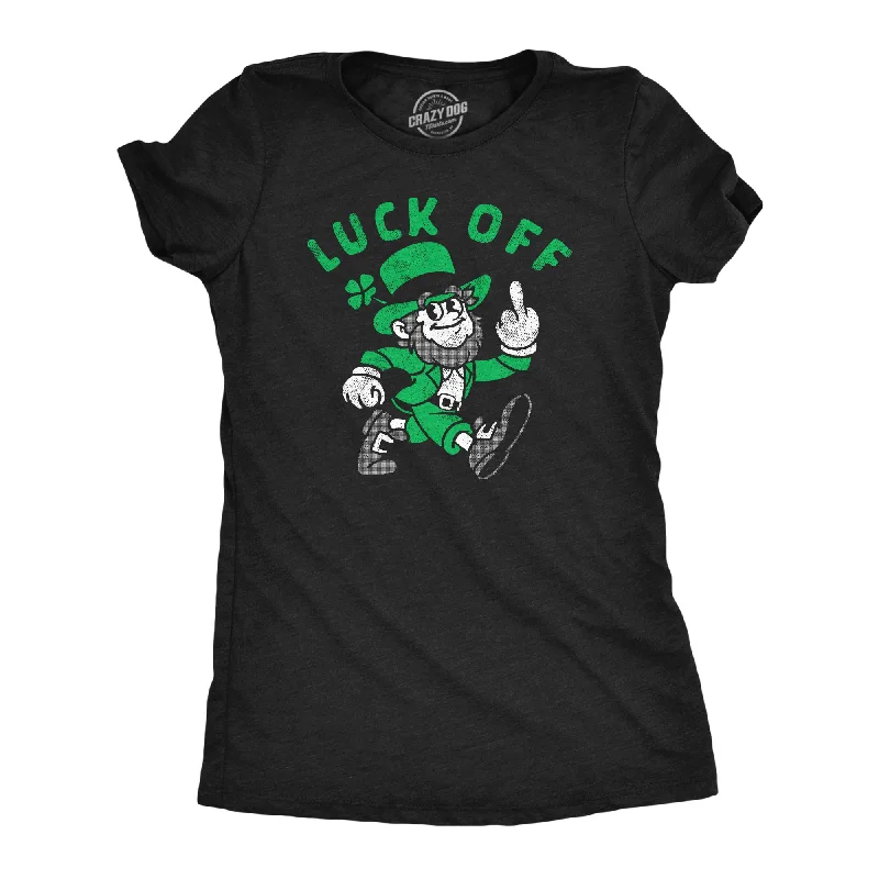 ladies' off-shoulder tops -Luck Off Women's T Shirt