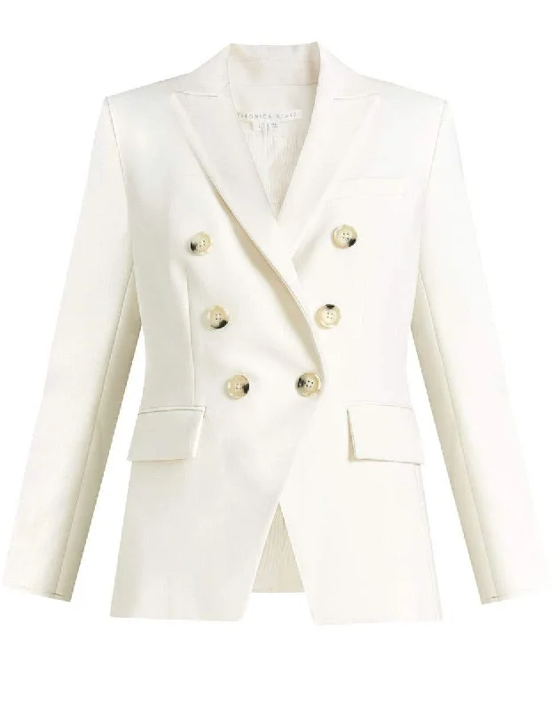 women's elegant winter coats -Porcelain Miller Dickey Jacket