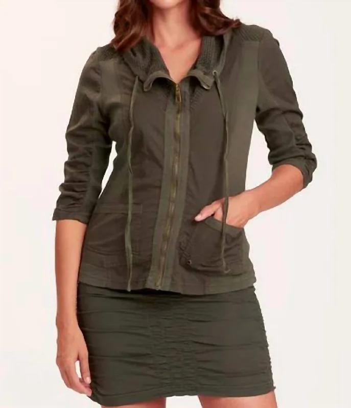 women's slim-fit coats -Fjord Jacket In Olive