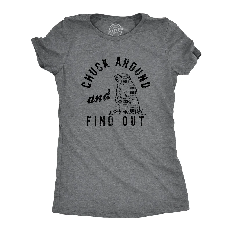 women's V-neck blouses -Chuck Around And Find Out Women's T Shirt