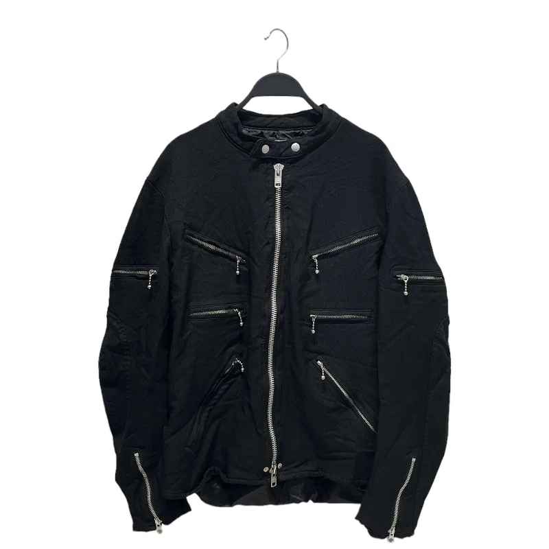 casual winter jackets for women -JUNYA WATANABE COMME des GARCONS MAN/Riders Jkt (S)/L/Black/Polyester/WL-J028/WL-J028