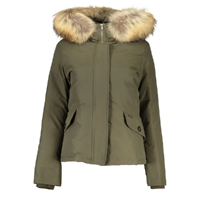 women's faux fur coats -Woolrich  Cotton Jackets & Women's Coat