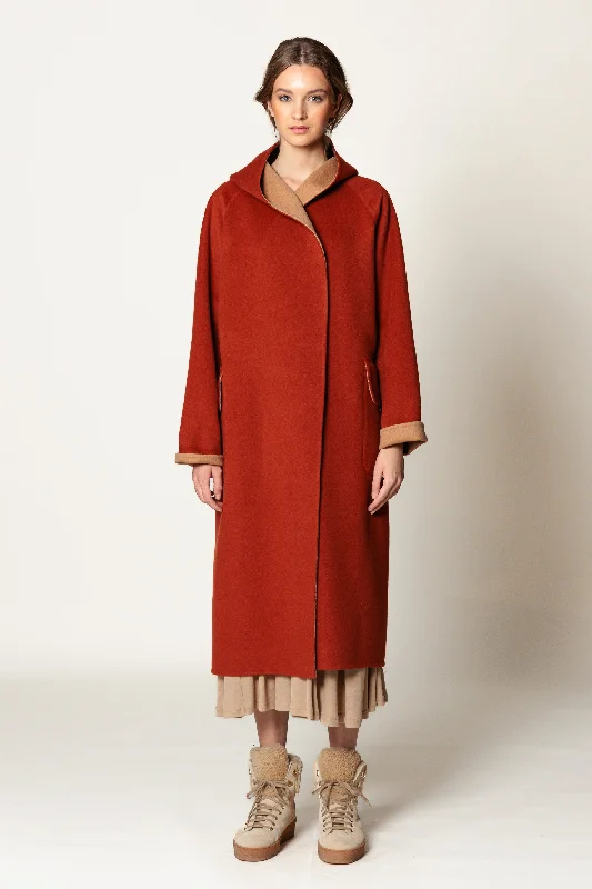 women's down coats -Coat "ROMANA MAXI" / Doubleface Cashmere by Loro Piana