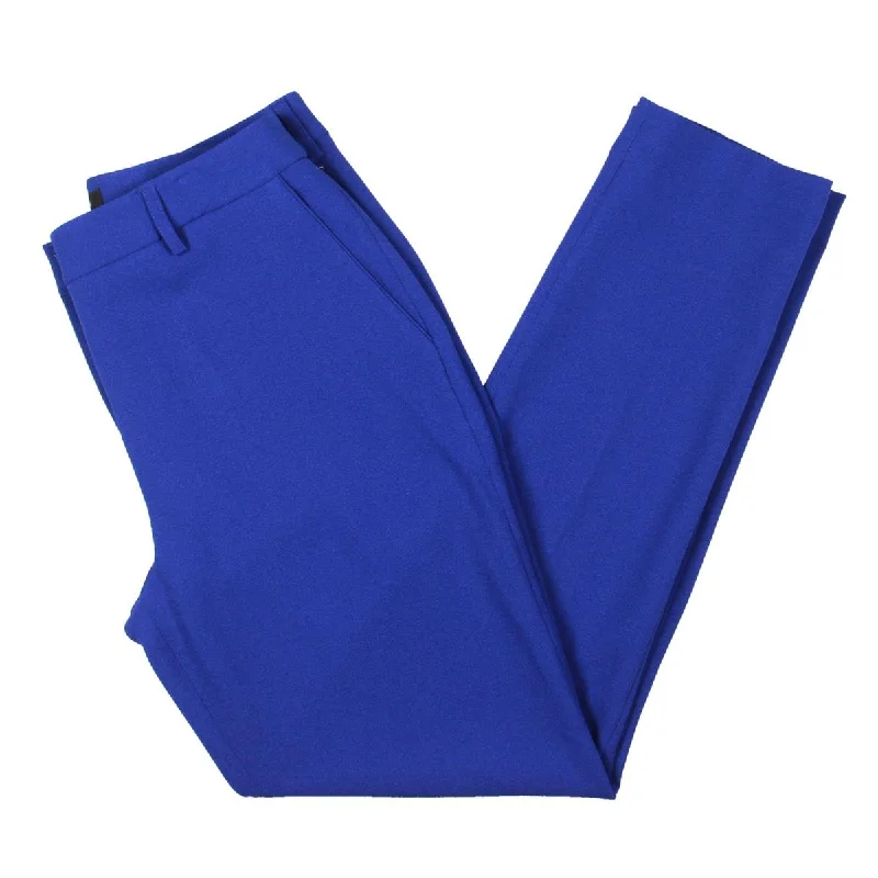 women's harem pants -Womens Crepe Flat Front Trouser Pants