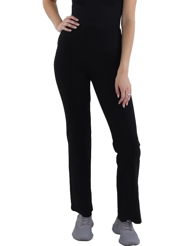 ladies' palazzo pants -Womens Straight Leg Wear To Work Ankle Pants