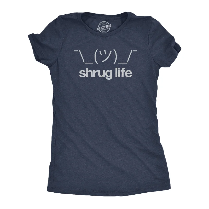 women's button-down shirts -Shrug Life Women's T Shirt