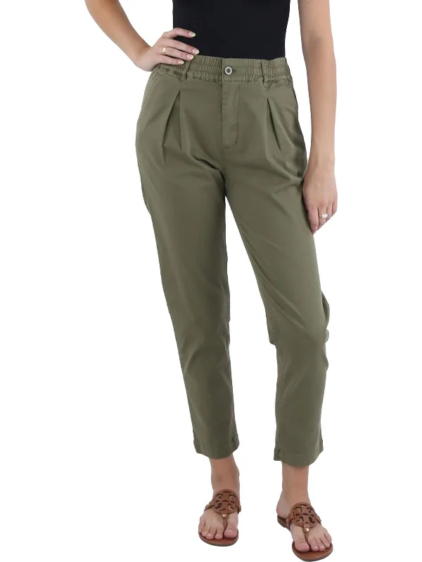 ladies' pencil skirts -Penny Womens Twill High Rise Chino Pants