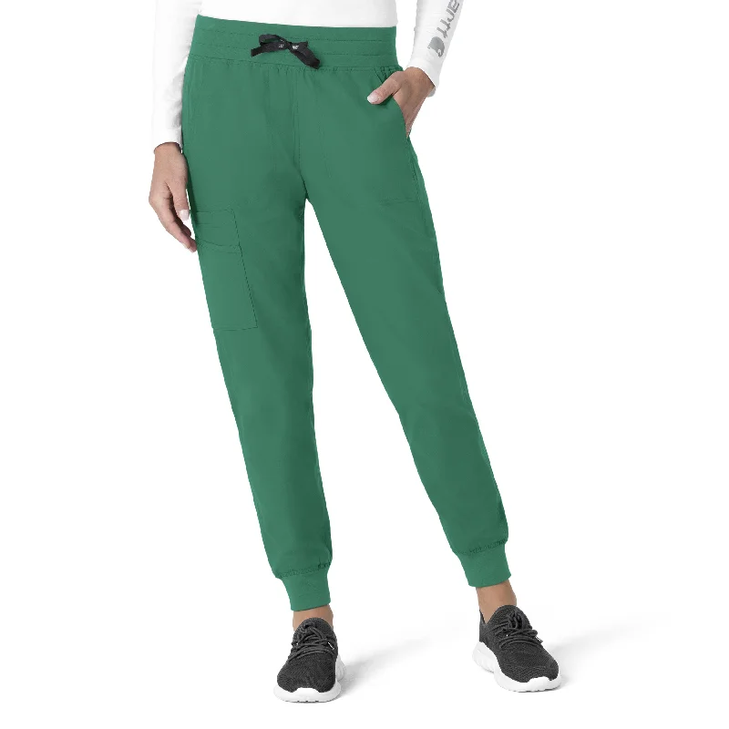 trendy bell-bottom pants for women -Carhartt Force Essentials Women's Jogger Scrub Pant - Hunter