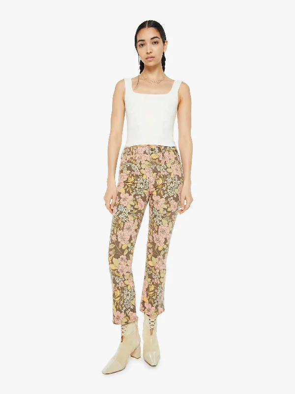 women's cropped leggings -The Hustler Ankle - Boutonniere Bouquet