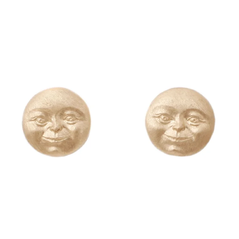 women's opal earrings -Moonface Studs