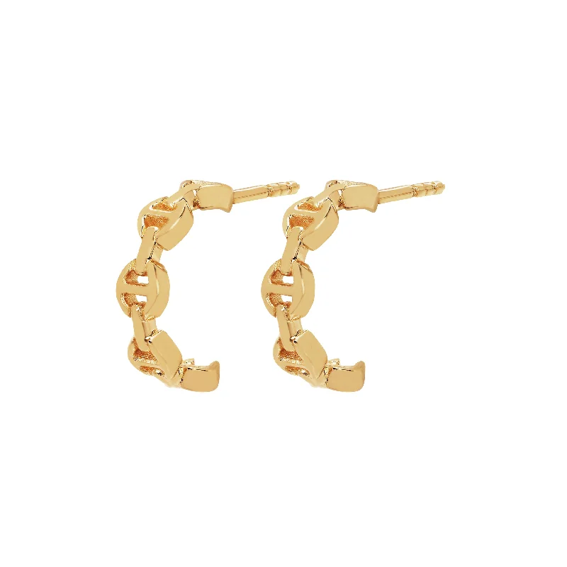 women's knotted earrings -CRESCENT