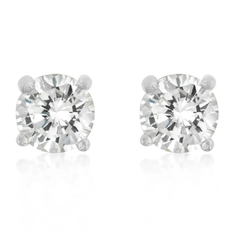 women's cubic zirconia drop earrings -Elegant Jacqueline Stud Earrings Chic And Versatile Jewelry Perfect For All Occasions - 5 (mm) X 5 (mm)