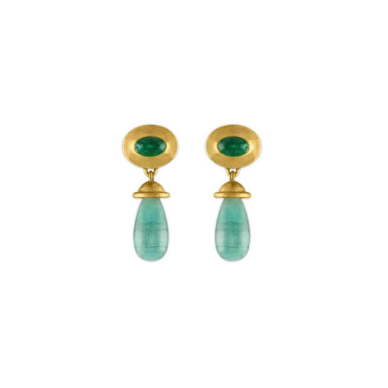 women's vintage earrings -Emerald Alabastra Earrings