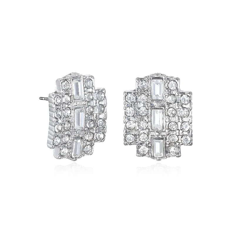 women's small stud earrings -Esme Deco Stud Earrings