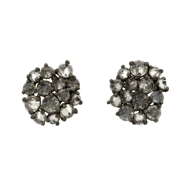 stylish minimalist earrings for women -Floral Cluster Studs