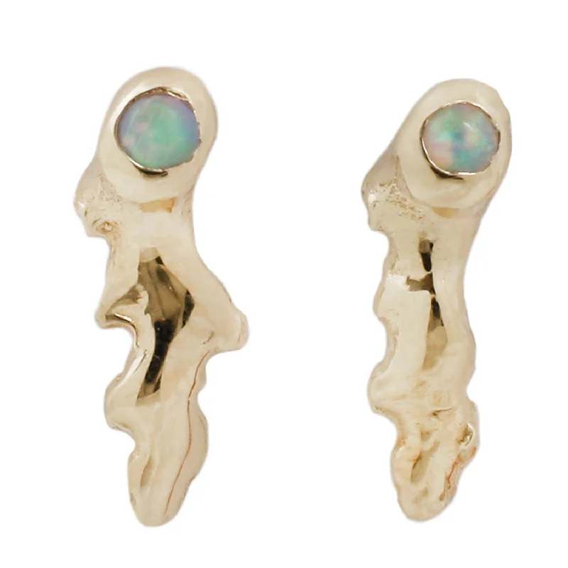 women's drop earrings -Opal Shooting Star Studs