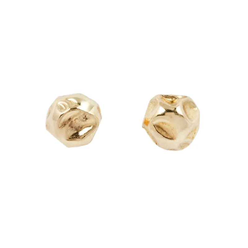 trendy gemstone earrings for women -LI Gold Crush Studs