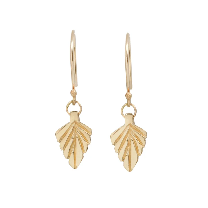 trendy earrings for women -Palm Drop Earrings