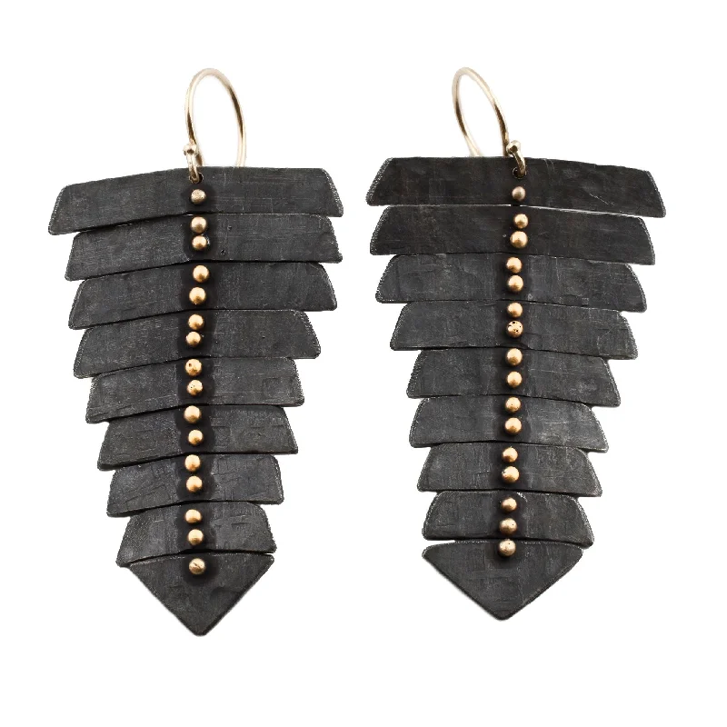 women's magnetic earrings -Fishbone Earrings