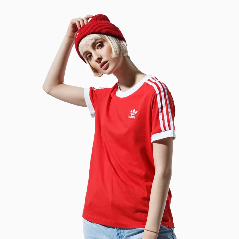 women's ruffle sleeve tops -Women's Originals 3-Stripes T Shirt