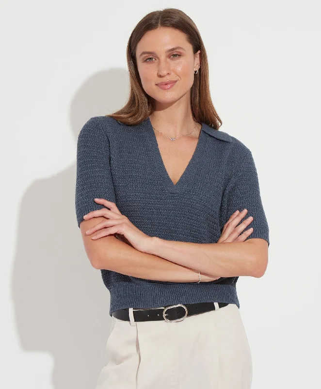 ladies' peplum tops -The Eco Polo