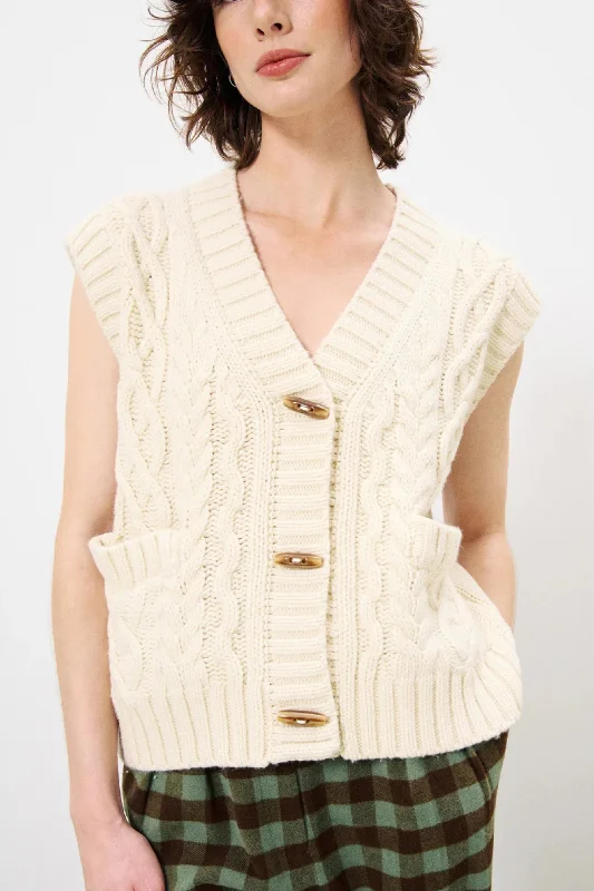 women's varsity-style tops -FRNCH Medea Sweater Vest