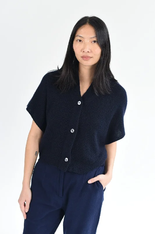 women's western-style tops -M.PATMOS Ilam Cardigan - Navy