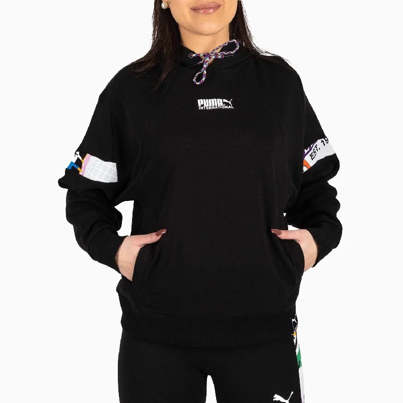 women's batwing sleeve tops -Women's International Hoodie