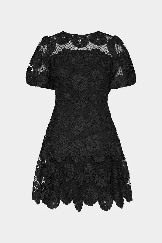 women's midi dresses -Yasmin Daisy Lace Dress