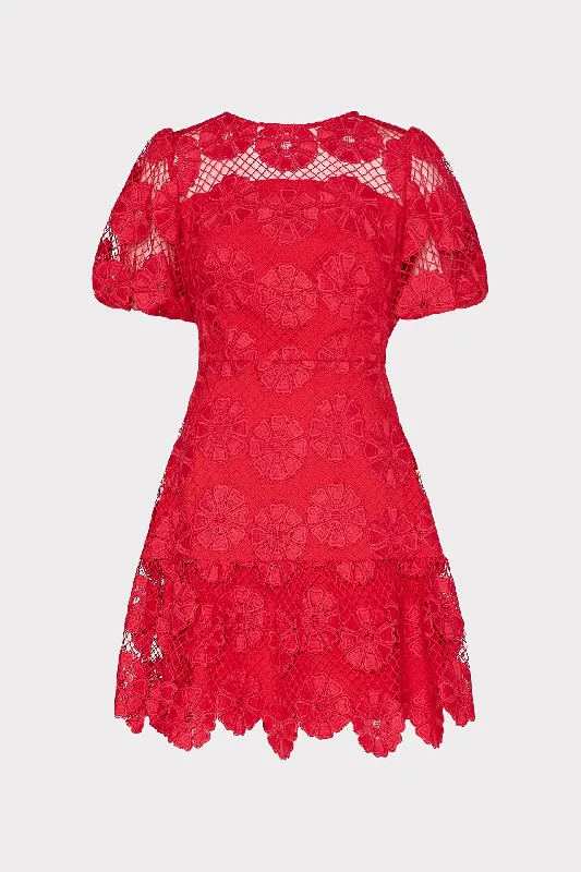 women's evening dresses -Yasmin Daisy Lace Dress