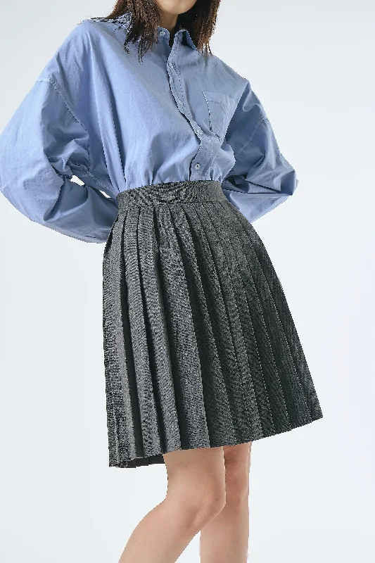 women's sporty skirts -women's boho skirts -Folli Pleated Skirt