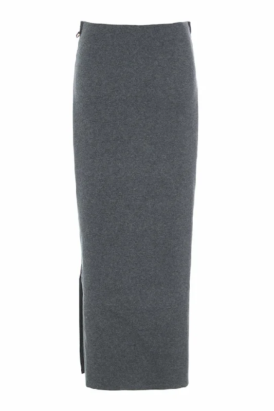 women's bodycon skirts -ladies' pencil skirts -SKIRT LONG - 3227 - GREY