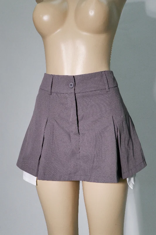 ladies' frilled skirts -ladies' frilled skirts -Skirt with white pockets with underpants